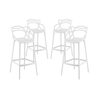 Master Bar Stool White Set