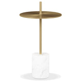 Poke Side Table With Handle, Gold