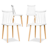 NOVI White Spindle Dining Chair