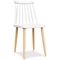 White Spindle Dining Chair