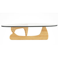 19mm Glass Noguchi Coffee table Natural