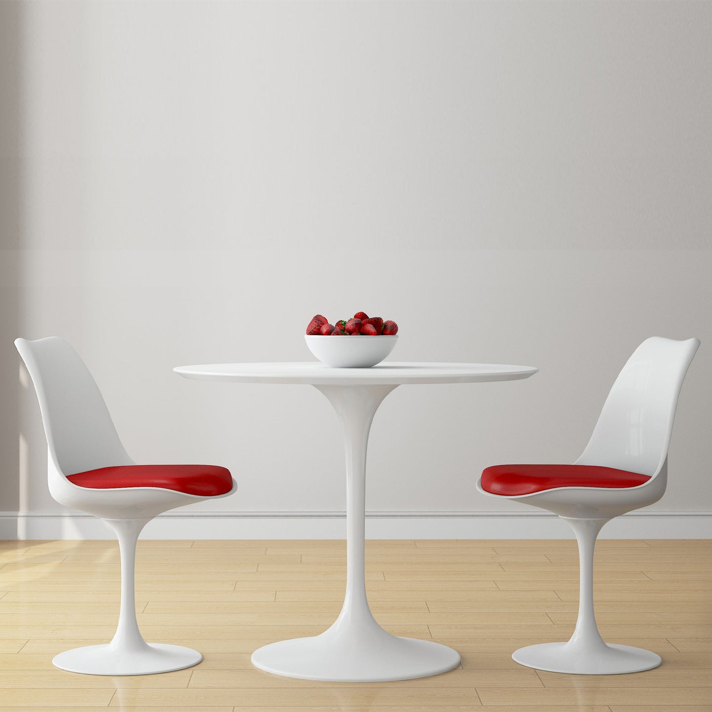 Tulip 36" Fiberglass Dining Table & Chairs Set