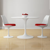 Tulip 42" Fiberglass Dining Table & Chairs Set