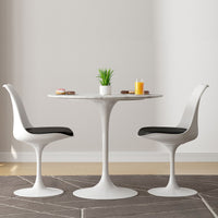 Tulip 32" Marble Dining Table & Chairs Set