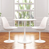 Tulip 36" Wood Top Dining Table & Chairs Set