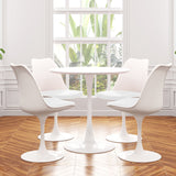 Tulip 36" Wood Top Dining Table & Chairs Set