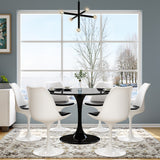 Tulip Fiberglass Dining Table, Round