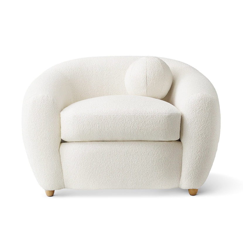 Vista Boucle Chair, White