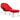 Womb Chair & Ottoman, Red