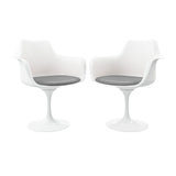 Tulip Arm Chair, Gray, Kitchen & Dining Room Chairs