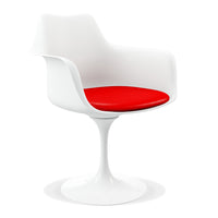 Tulip Arm Chair Red