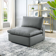 Haven Vegan Leather Armless Chair