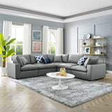 Haven Vegan Leather 5-Piece Sectional Sofa