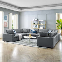 Haven Vegan Leather 8-Piece Sectional Sofa